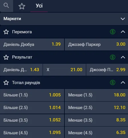 Картинка Ставки на Бокс. Маркети і кофи